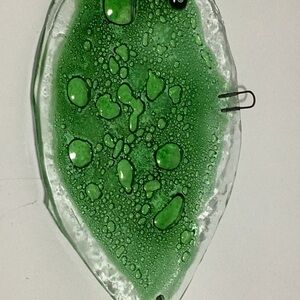 Sun catcher green fish 8.5 inches long 4 inches wide great condition